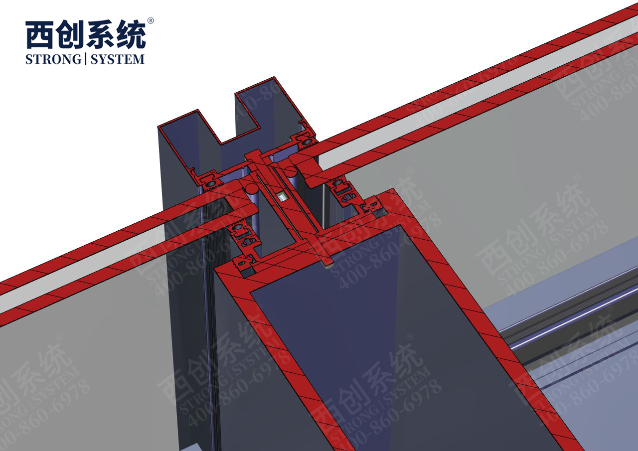 西創(chuàng)系統(tǒng)浙江國(guó)際博覽中心項(xiàng)目凹型精制鋼玻璃幕墻系統(tǒng)(圖15)