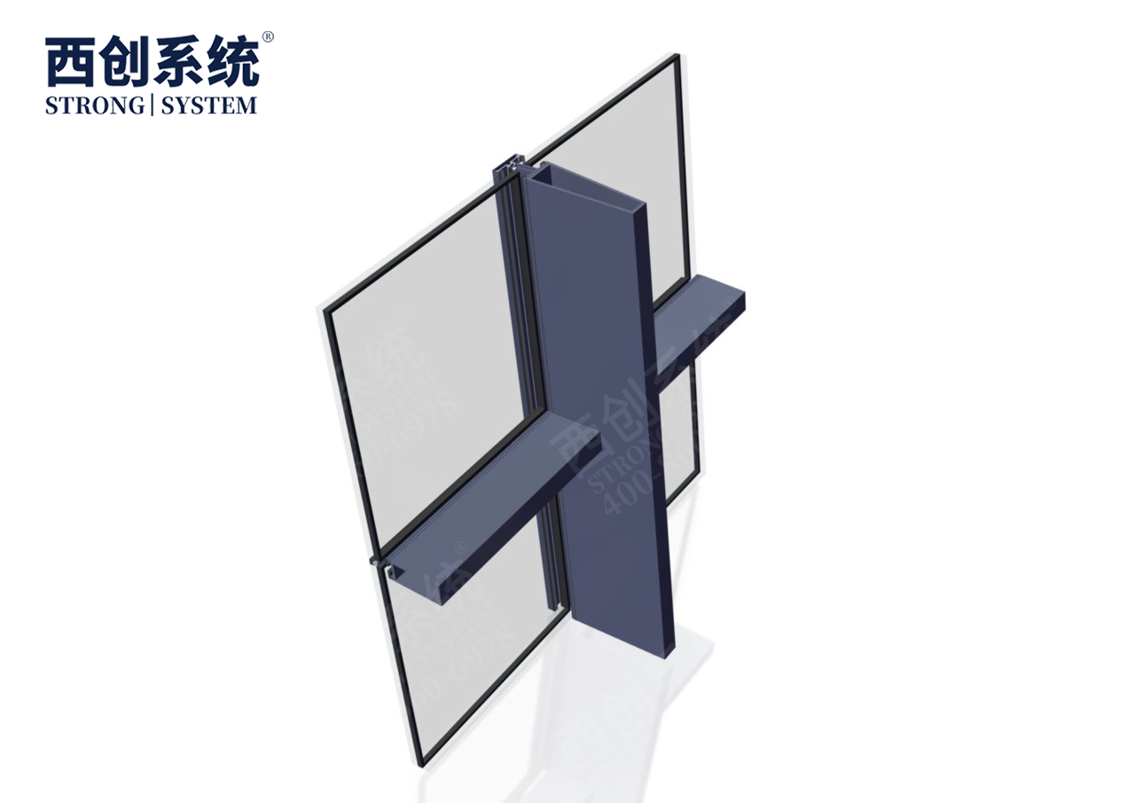 深圳國際藝術(shù)中心項目梯形、平行四邊形精制鋼玻璃幕墻系統(tǒng)——西創(chuàng)系統(tǒng)(圖6)